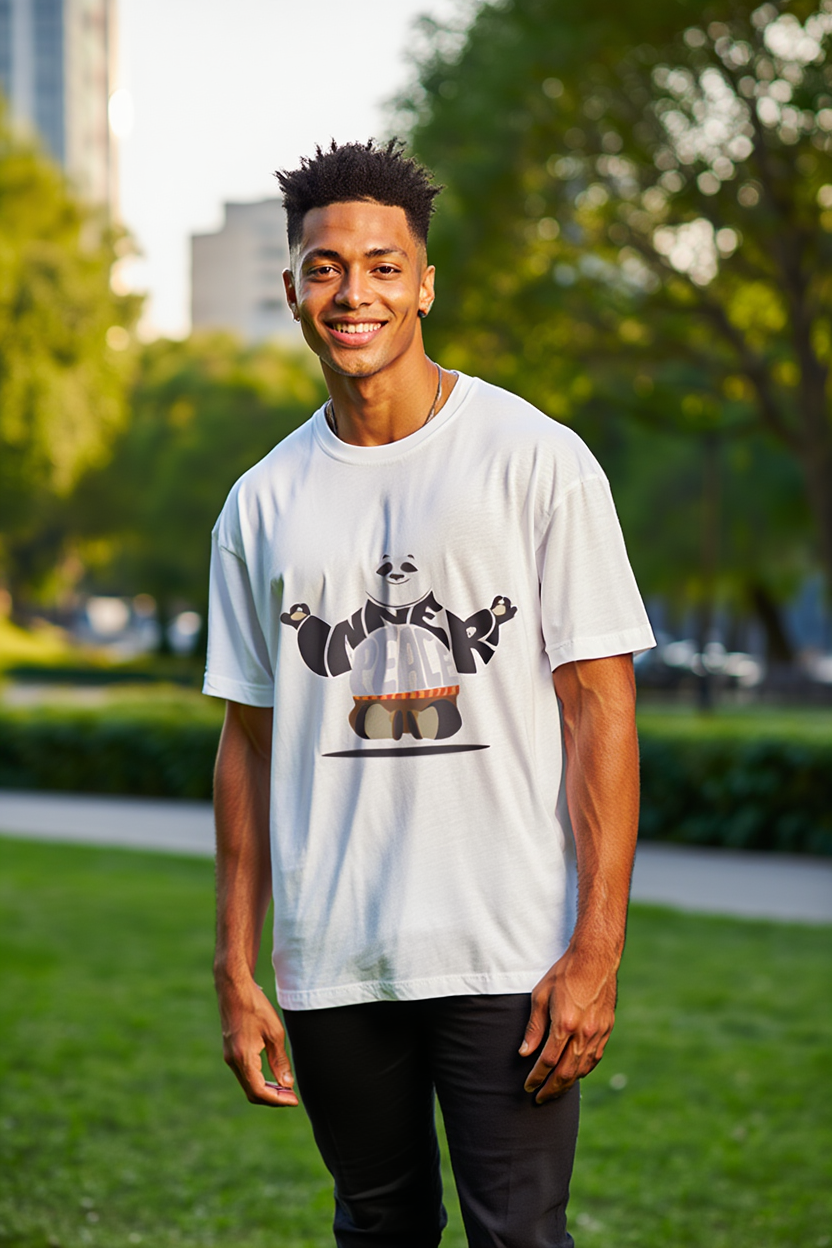 Inner Peace: Oversized T-shirt | White