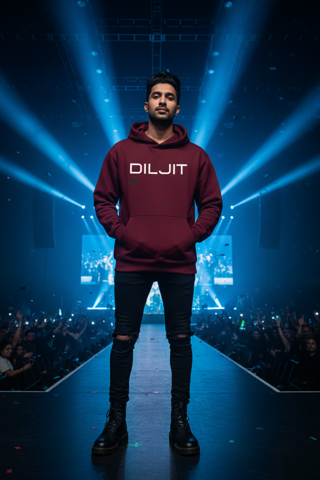 Diljit: Hoodie | Maroon