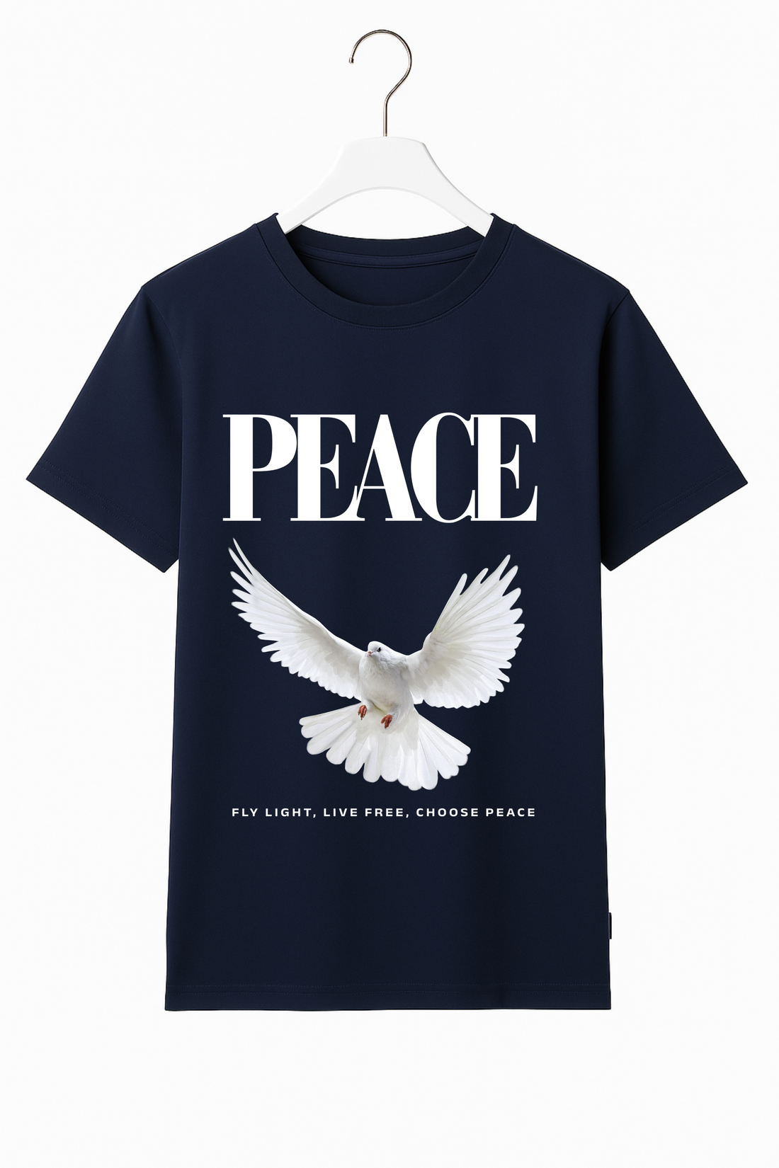 Peace: Regular T-shirt | Navy Blue
