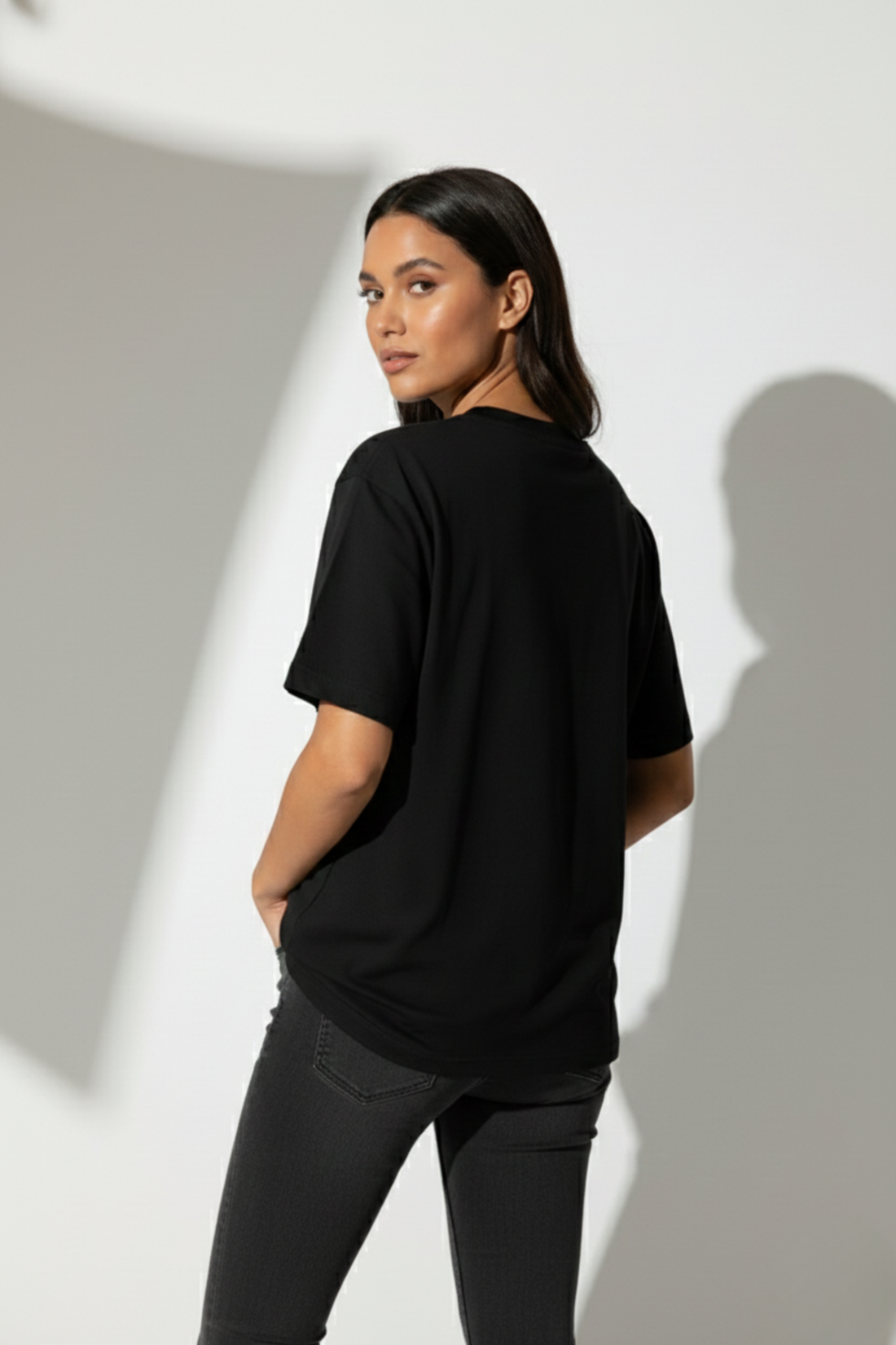 Explore: Oversized Premium T-shirt | Black